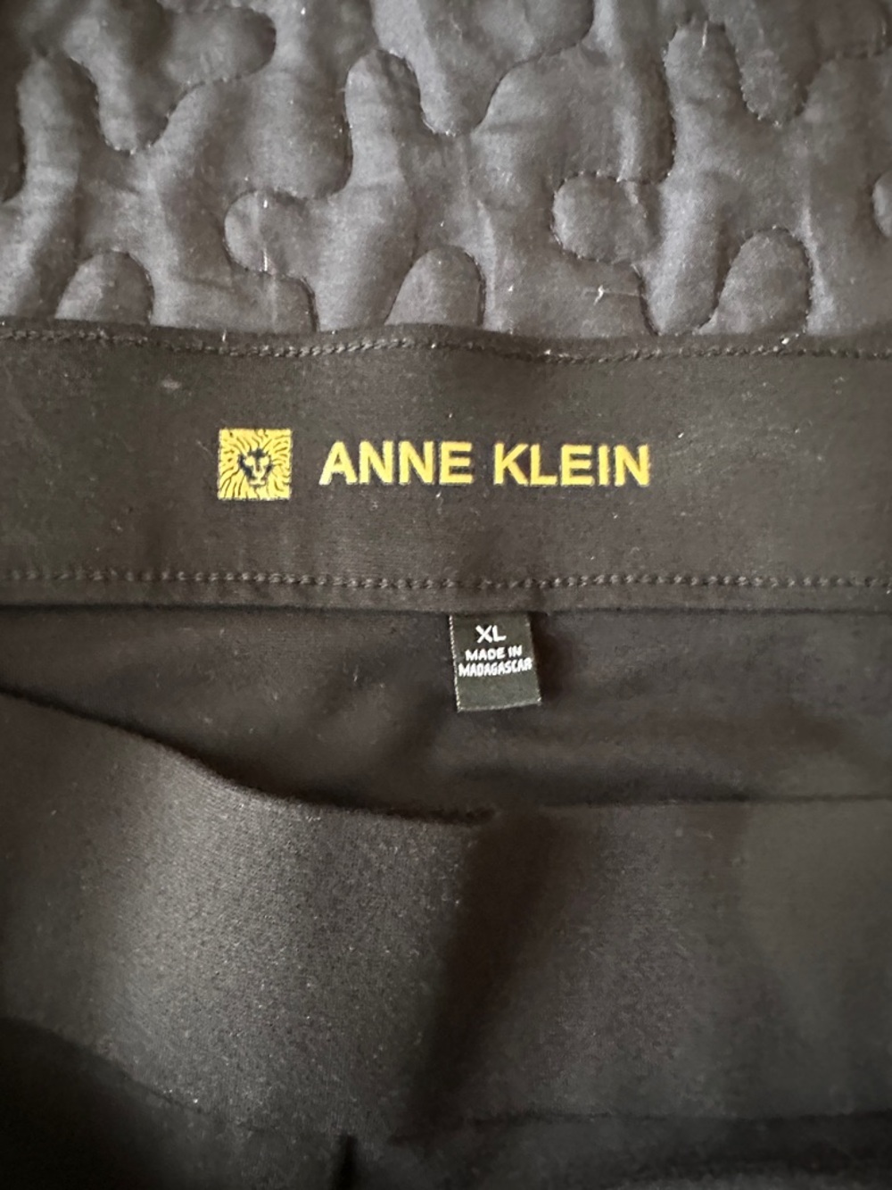 Anne Klein Black Straight Leg Pants